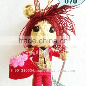 Handmade Keychains Keyrings Voodoo Doll String Accessories Bag Gifts thumbnail-1