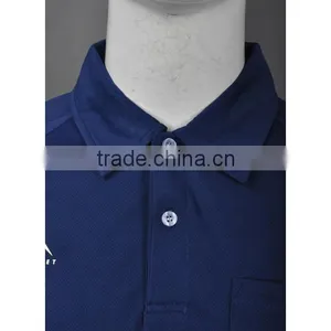 Blue Color Workwear Polo Long Sleeve Shirt Sport Dry Fit Polyester thumbnail-6