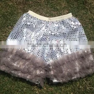 2015 Bulk Wholesale Boutique Baby Clothes Factory Fashion Sequins Short Kids Fashion Ruffle Shors Wholesale thumbnail-1