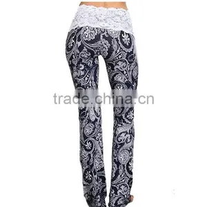 Full Sublimation Print Capri Yoga Pants Women Custom Your Logo thumbnail-3