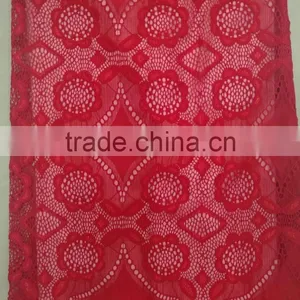Mesh Tulle Type African Elastic Lace Fabric Nylon Spandex Lace Fabric Flower thumbnail-4