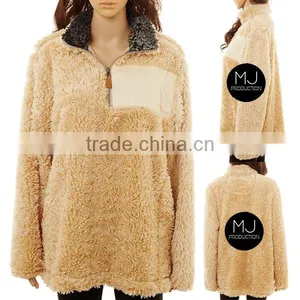 FACTORY Wholesale Monogrammed Fleece Pullover thumbnail-1