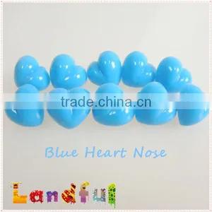 Plastic Heart Safety Nose in Blue for Bear Crochet Doll thumbnail-1