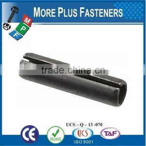 Made In Taiwan Clear Zinc Finish Steel Stainless Steel Black Steel Slotted Spring Pin thumbnail-6