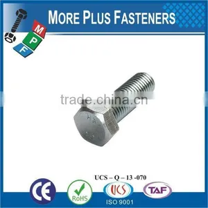 Made in Taiwan High Quality Stainless Steel Hex Head Bolt Hex Bolt Hexagon Bolt thumbnail-1