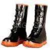 Orange And Black Men Rubber Half Rain Boots Size 46 For Oil Field thumbnail-1