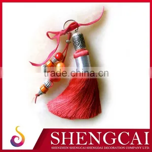 Super Quality Crazy Selling Light Orange Mini Car Decoration Tassel thumbnail-2