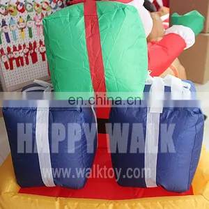 210cm Advrtising Inflatable Christmas Old Man Santa Claus on Christmas Elk Sleigh thumbnail-6