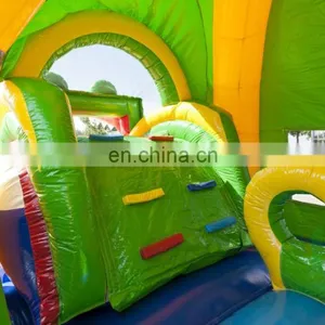 HI Hot Sale!! Animal Themed Inflatable Long Water Slide, Grass Pool Bouncer Sldie thumbnail-6