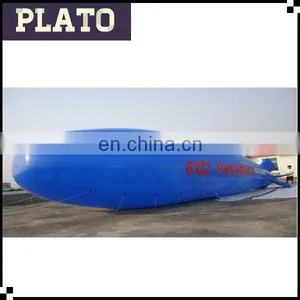 Inflatable Special Blue PVC Airship ,inflatable Helium Blimp for Advertising thumbnail-1