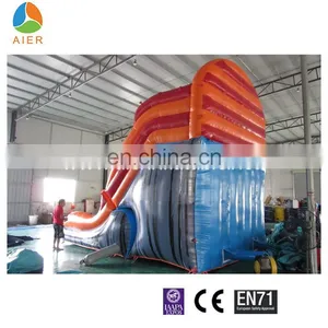 Newest Design Water Slides for Sale, Giant Inflatable Water Slide With Pool for Sale thumbnail-3