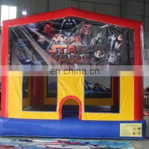 Hot PVC 0.55mm Material Inflatable Star-wars Bouncy Castle for Sale HT004 thumbnail-1