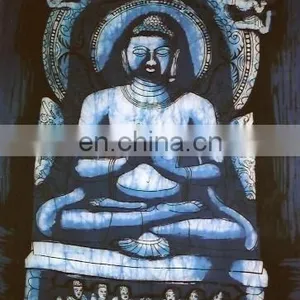 Batik Printed INDIAN GODS PRINTED WALL HANGINGS thumbnail-1