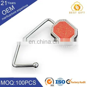 Women Portable Metal Elegant Purse Hanger / Bag Honger With Logo thumbnail-2