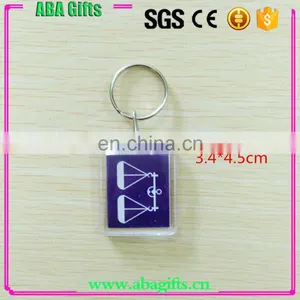Plastic Square Shape Photo Key Chain thumbnail-4