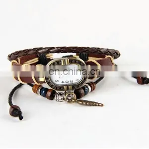 New Hot Luxury Vintage Briad Genuine Leather Vintage Women Watches thumbnail-1