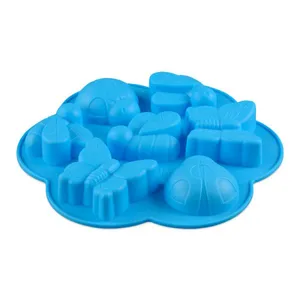 Free Sample Food Grade Heat Resistant Nontoxic Silicone Mousse Cake Friandises Pudding Baking Mold Tool Hexapod Shape thumbnail-5