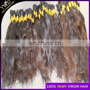 8A1KG Russian Virgin Hair Straight Human Hair Bulk No Weft Bulk For Braiding Peerless Virgin Hair Natural Brown Color thumbnail-3