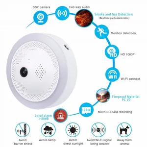 2018 New Technology Fire Smoke/Dangerous Gas Alarm Network CCTV Security WiFi HD IP Camera thumbnail-2