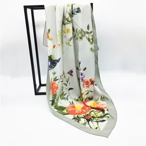 Excellent Personalized New Design Custom Silk Scarf 60x60 thumbnail-2