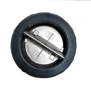 Rubber Lined Wafer Type Butterfly Check Valve Ductile Iron Check Valve thumbnail-1