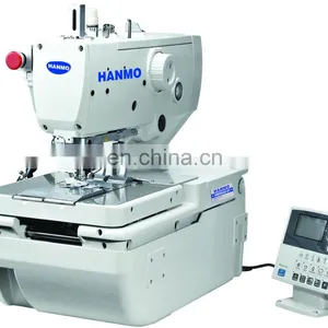 HM 9820-01 Double Shear Computerized Eyelet Button Holing Sewing Machine thumbnail-2