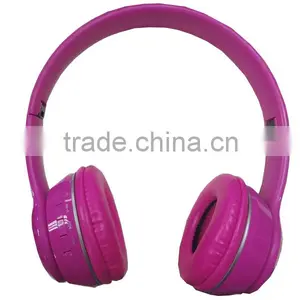 Hot Sell Fashion Red Stereo Headphone With Noise Cancelling thumbnail-1
