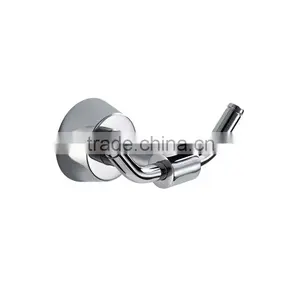 Wall-mounted Mental Clothes Hanger Hooks Bathroom Stainless Steel Double Clothes Hooks thumbnail-1
