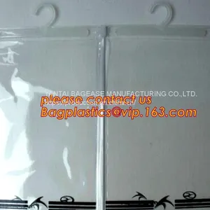 Biodegradable Compostable Pac Hanger Garment Underwear Clothes Package Hanging Hook Plastic Bag With Self-Adhesive Seal thumbnail-1