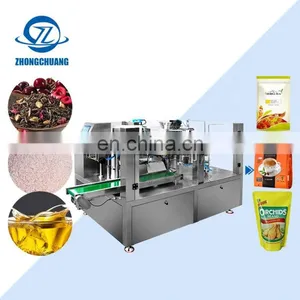 Automatic Packaging Powder Grain Peanuts Butter Filling And Tea Rice Liquid Potato Chips Bag Packing Machine thumbnail-1