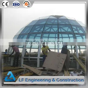 Economical Cost Long Span Steel Structure Prefab Dome thumbnail-2