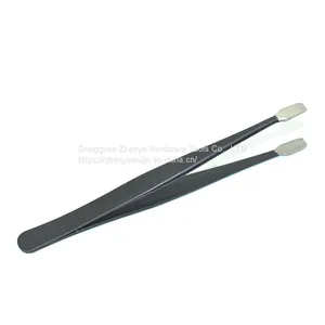 Wide Flat Head Flat Head Tweezers Stamp Clip Tweezers ESD34A - SA Anti-static Flat Head Tweezers thumbnail-4