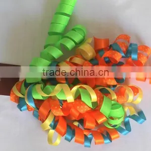 Christmas Printed Grosgrain Curly Ribbon, Fabric Present Bow, Woven Gift Wrapping Curling Ribbon Bow for Everyday Decorate thumbnail-6