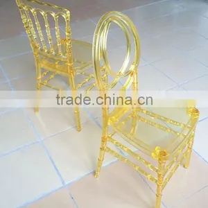 Manufacturer Supply Clear Resin Phoenix Wedding Chair thumbnail-1