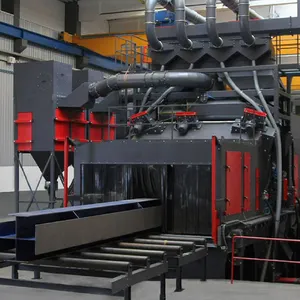 Industrial Automatic Steel Profile H Beam Shot Blast Cleaning Machine thumbnail-3