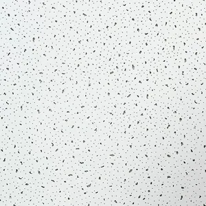 595x595x12mm Mineral Fiber Ceiling Tile Fine Fissured Surface Acoustic Mineral Fiber Ceiling Board thumbnail-1