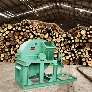 Lentinus Edodes Fungus Wood Chip Crusher Double Feed Port Sawdust Crushing Equipment for Sale thumbnail-1