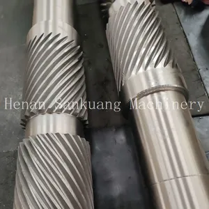 Hardened 4140 Steel Helical Gear Shaft With 0.02mm Runout Tolerance thumbnail-1