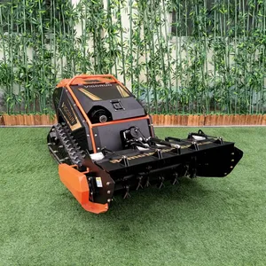 Vigorun Tech Mulching Mowing Robot Industrial Dual 48V 1500W Motoren Cortadora De Cesped Forstmulcher Ferngesteuert thumbnail-1