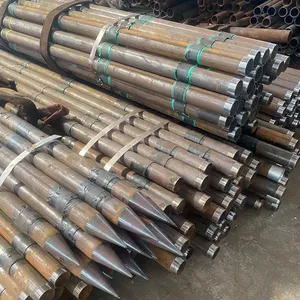Mild Carbon Steel Umbrella Pipe Injection Grouting Tube Grout Pipe for Tunneling Construction and Forepoling thumbnail-4