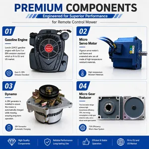 Battery Cordless Lawn Mower Durable & Long-Lasting CE/EPA Robot Grass Cutter Electric For Slopes & Hillsides thumbnail-3