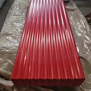 PPGI Corrugated Roofing Sheet Color Coated Corrugated Steel Sheet Galvanized Metal Roof Panel For Warehouse Workshop thumbnail-3