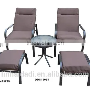 Outdoor Furniture Patio Set With Ottoman With Cushion Dining Set thumbnail-1