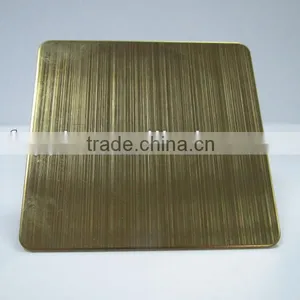 Ti-gold Colored Hairline Stainless Steel Sheet thumbnail-1