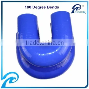 70 mm Diameter High Pressure 180 Degree Silicone Rubber Bends Hose,Blue thumbnail-2