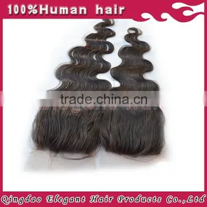 Elegant Hair Products 2015 Best Sellers Drop Shipping Suppliers Body Wave Middle Part Lace Closure thumbnail-2