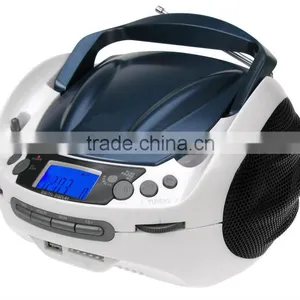 Hot Sale Stylish Sliver and Blue Avant-grade Portable CD Boombox thumbnail-1