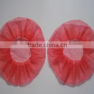 High Quality Red Nonwoven/PP Bouffant Cap CE ISO FDA thumbnail-1