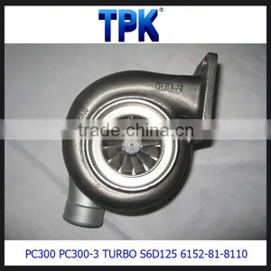S6D125 S6D125-1 TURBOCHARGER 6152-81-8110 thumbnail-1