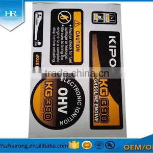 China Directly Factory Die Cut All Shape Custom Machine Sticker Printed Color Logo thumbnail-1